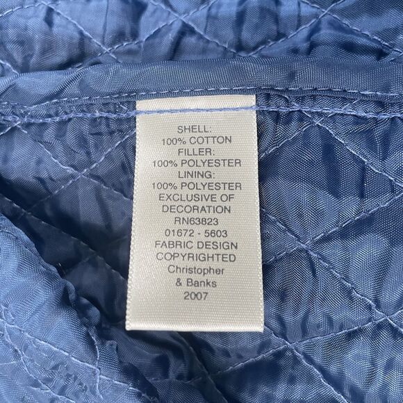 Christopher & Banks Christmas Denim Jacket Snowman Embroidered Size Large - Picture 9 of 13